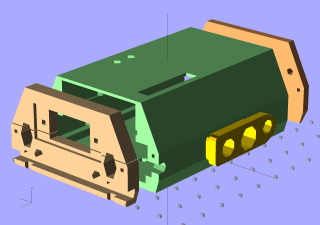 Solid Model - Oblique Exploded Top