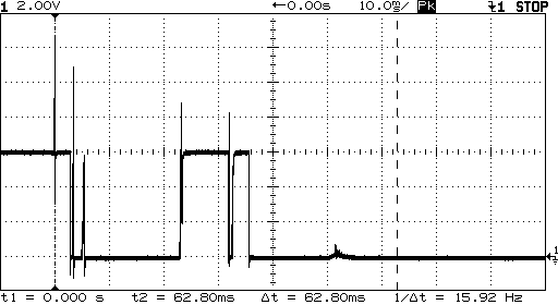 Switch bounce - black panel-mount - 100 nF cap Switch bounce - black panel-mount - 100 nF cap