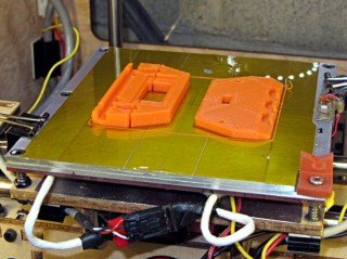 HT-GPS Case - End caps on build plate