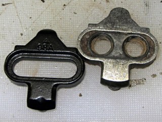 SPD cleats - new and worn