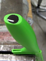 Epoxy seal over tungsten weights