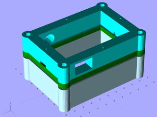 Longboard Case Solid Model - with holes