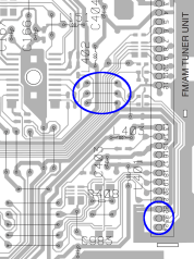 DEH2850MP PCB Radio Jumpers