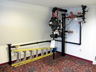 Fire sprinkler system plumbing