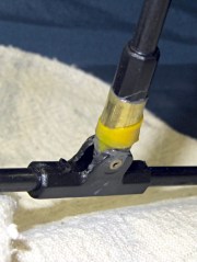 Umbrella strut - epoxy curing