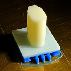 Bracket on build platform