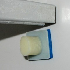 Refrigerator bracket - installed