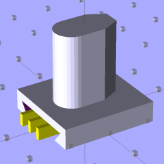 Refrigerator Bracket Pin - solid model Refrigerator Bracket Pin - solid model