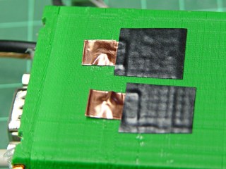 Copper foil on power contacts