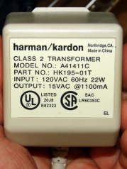 HK Powered Speakers - wall wart