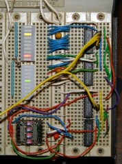 DL1414 LED Character Display - breadboard