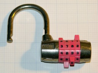 Master Combo Padlock - opened