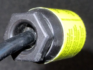 AC Line Cord Plug - clamp nut