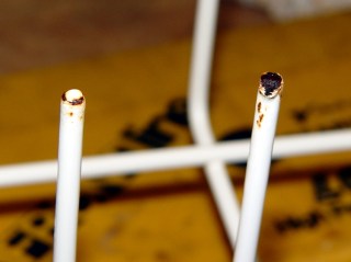 Dishwasher rack - rusted pins