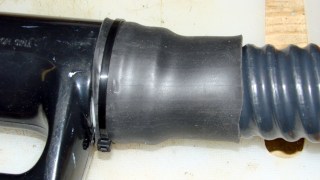 Samsung Vacuum Handle - heatshrink over bushing