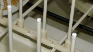Dishwasher rack - recoated pins