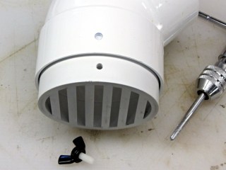 Drain pipe grate - hole tapping