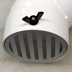 Drain pipe grate - thumbscrew