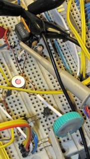 Ferrite toroid winding test driver - breadboard