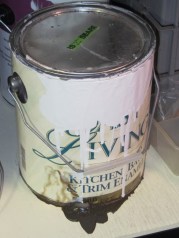 Leaking paint can