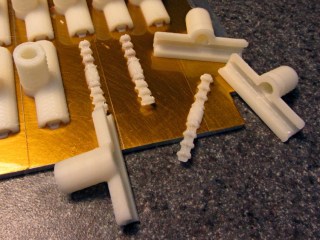 Dishwasher Rack Protectors - support structures