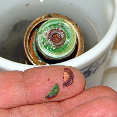 Shutoff valve - broken washer screw