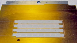 Floor brush strips - on platform