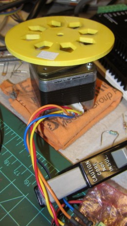 NEMA 17 Stepper on cloth