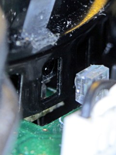 Kensington Expert Mouse - Scroll Ring aperture - left