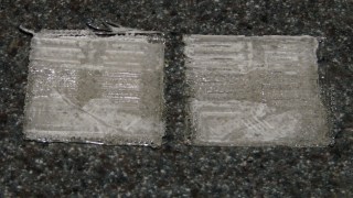 PLA test coupon - paint stripper adhesion