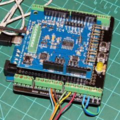 TC4 on ProtoScrewShield on Leonardo