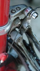 Shifter pulley installed - left view