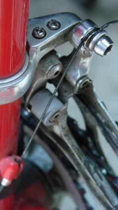 Shifter pulley installed - left view