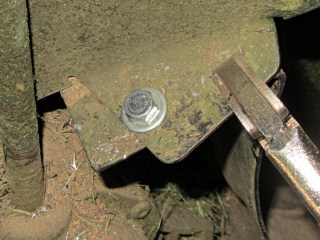 Mower flange - side view