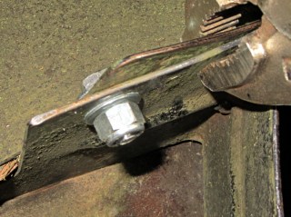 Mower flange - bottom view