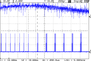 X Axis 450 mm-s 50 mm - 200 us-div 19 ms dly