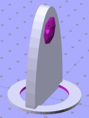 Quilting circle template - solid model