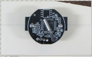 Camera PCB - rotated to match horizontal guide - scaled