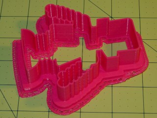 Afinia Robot Cutter - on raft