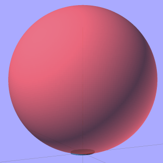 Helmet mirror mount - plate with sphere