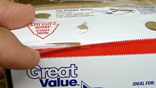 Walmart plastic wrap - plastic cutter