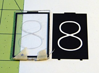 Crude edge-lit acrylic panel vs vinyl stencil