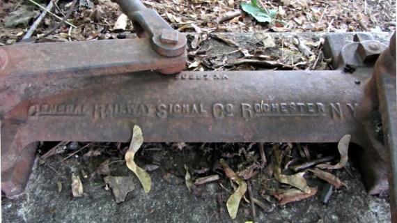 DCRT Abandoned Switchgear - General Railway Signal Co casting