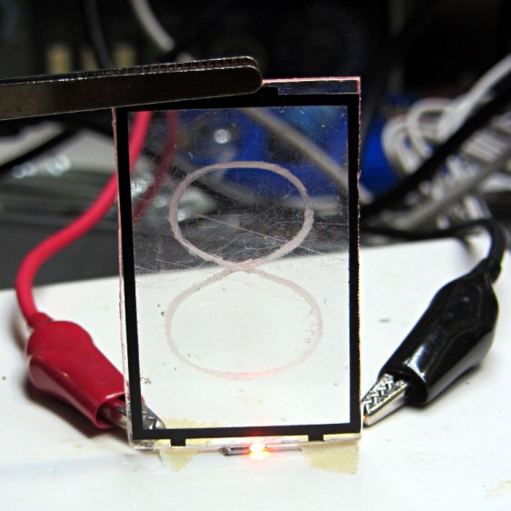 Edge-lit acrylic - front layout