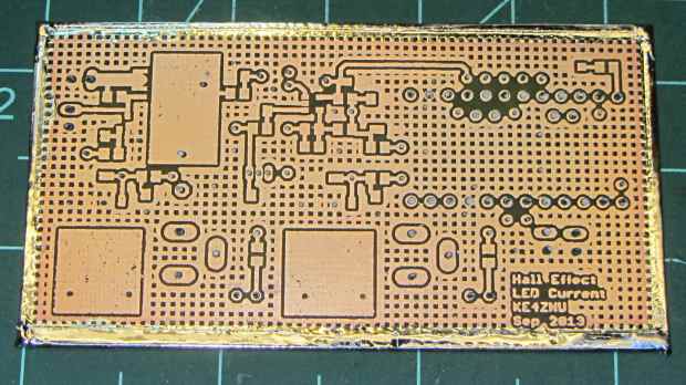 Hall Effect Brassboard - bare front