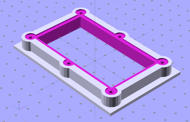 PCB Test Frame - solid model