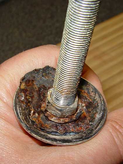 Kitchen faucet - rusted washer assembly