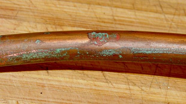 Kitchen faucet - corroded copper tube