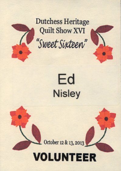 Ed - DHQS XVI - Volunteer Badge