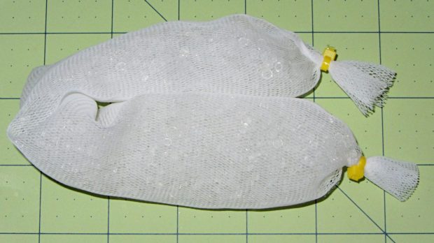 Silica gel beads in mesh bag